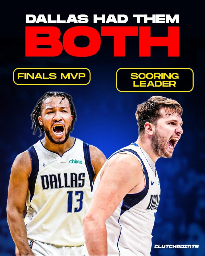 独行侠哭死美媒:独行侠18年同时选中今年的得分王和FMVP